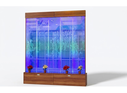 Wandpaneel Wasserblasen LED Wasserwand Design Wasser Wand