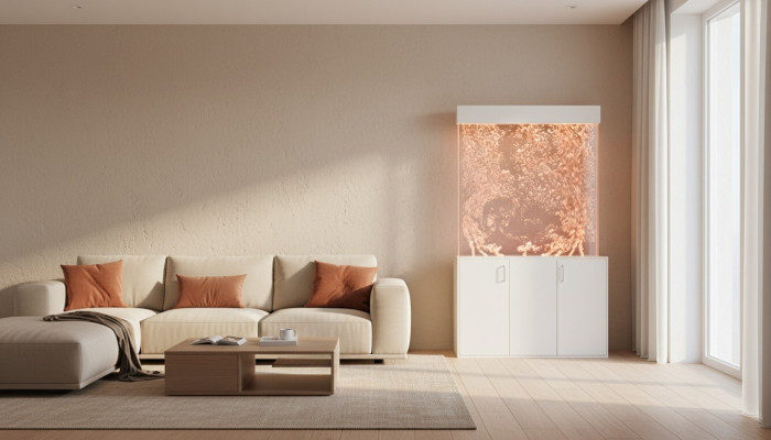 Trennwand Regal Schrank Wasserwand Dekorative Säule Wände Waterwall LED