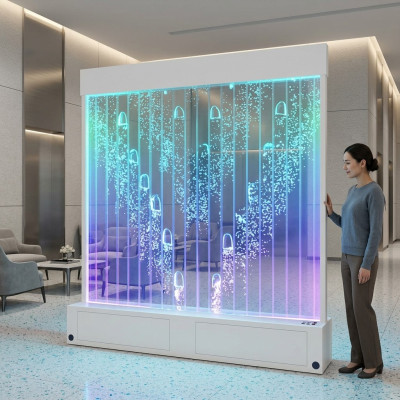 Wände LED Moderne Trennwand Wasser Wasserwand Beleuchtete Wand
