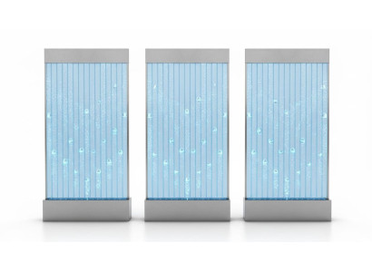 Wandpaneel mit Wasserblasen LED Neu Wasserwand Designer Wasser Wand Beleuchtete