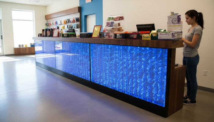 Tresen Regal Bar Wasser Wand Säule Beleuchtete Wasserwände Bar Theke