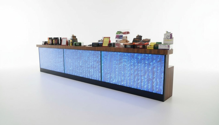 Tresen Regal Bar Wasser Wand Säule Beleuchtete Wasserwände Bar Theke