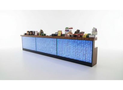 Tresen Regal Bar Wasser Wand Säule Beleuchtete Wasserwände Bar Theke