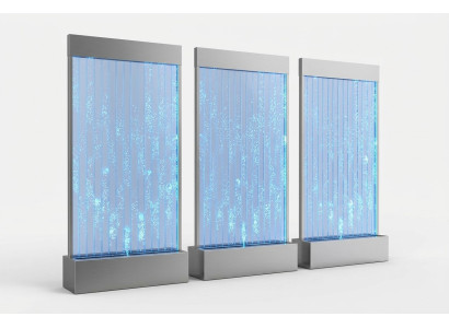 Wandpaneel Trennwand Wasser Wände Wand LED Wasserwand Design