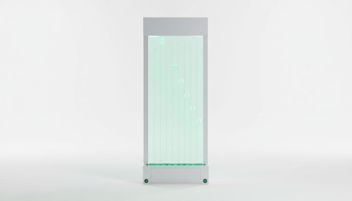 Trennwand Regal Schrank Wasserwand Säule Wände LED 100x200