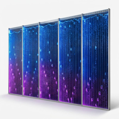 Moderne Trennwand Dekorative Wasser Wände LED Wasserwand Beleuchtete Wand