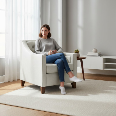 Stuhl 8x Esszimmer Polsterstuhl Fernseh Lounge Club Textil Sitz Sessel Set