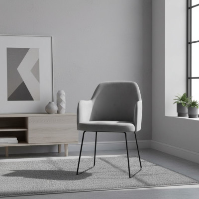 Design Stuhl Sitz Praxis Ess Zimmer Stühle Stoff Textil Polster Warte Kanzlei