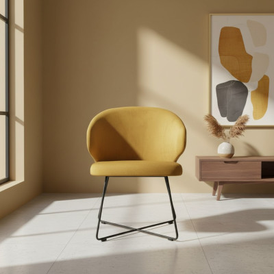 Design Stuhl Sitz Praxis Ess Zimmer Stühle Textil Stoff Polster Warte Kanzlei