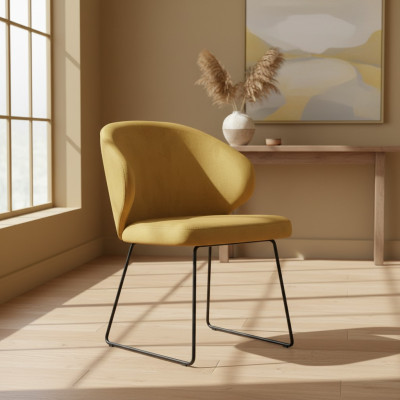 Design Stuhl Sitz Praxis Ess Zimmer Stühle Textil Stoff Polster Warte Kanzlei