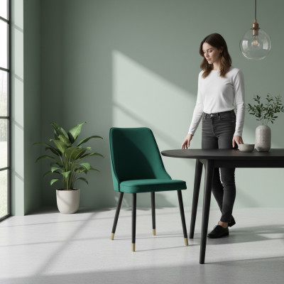 Design Wartezimmer Stuhl Sitz Stühle Praxis Ess Zimmer Textil Stoff Polster
