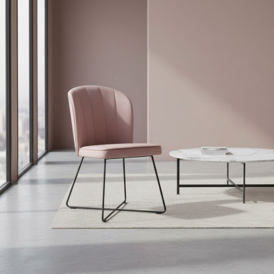 Design Stuhl Sitz Praxis Ess Zimmer Stühle Textil Stoff Polster Warte Kanzlei