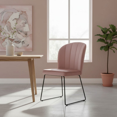 Design Stuhl Sitz Praxis Ess Zimmer Stühle Textil Stoff Polster Warte Kanzlei