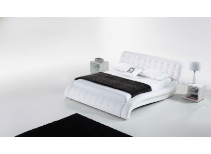 Bett Betten Polster Doppel Ehe Hotel Luxus Leder Moderne Deko Designer
