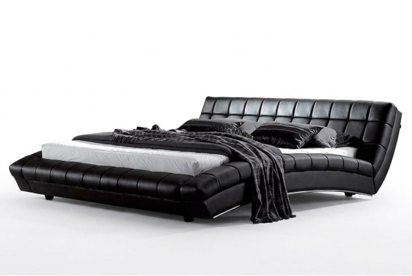 Bett Betten Polster Doppel Ehe Luxus Leder Moderne Designer Schlafzimmer