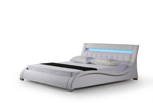 Bett Betten Polster Doppel Ehe Hotel Luxus Leder Deko Moderne Designer