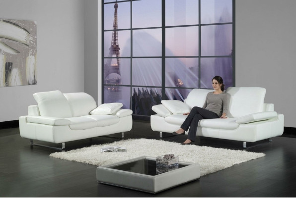 Couchen Sofagarnitur Ledersofa Sofa Sitzer Set Sofas Polster Couch 3tlg Sessel