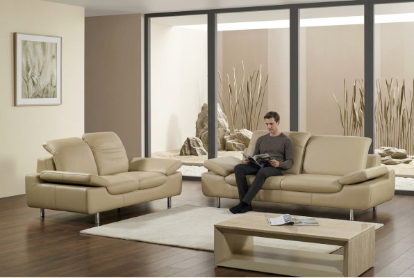 Sofagarnitur Sofa Couch Ledersofa Sitz Polster Garnituren Sofas 3 1 Sitz