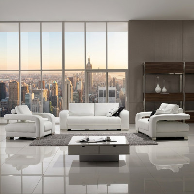 Design Couchen Sofas Polster 32 Sitzer Sofagarnitur Set Leder Sofa Garnituren