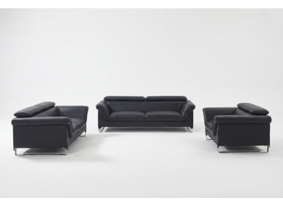 Sofas Moderne Couchen Polster Leder 32 Sitzer Sofagarnitur Garnituren Set Neu