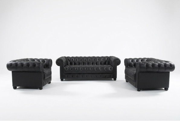 Chesterfield Couchen Sofas Polster Leder 321 Sitzer Sofagarnitur Garnituren