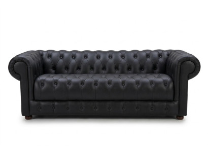 Chesterfield Couchen Sofas Leder 3+2 Sitzer Sofagarnitur Garnituren Set