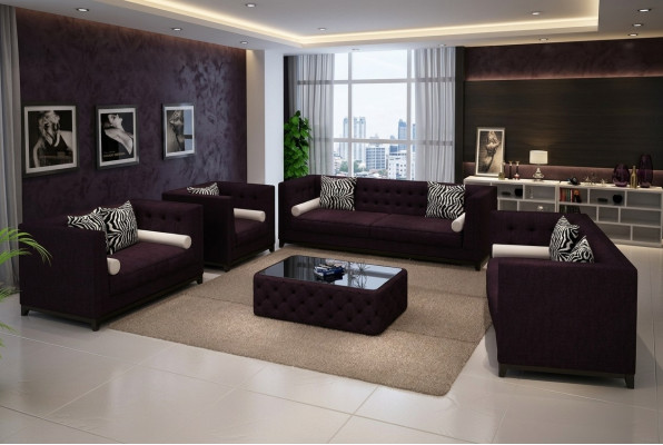 Sofagarnitur Ledersofa Sofa Couchen Sitzer Set Sofa Polster Couch 4tlg Sessel