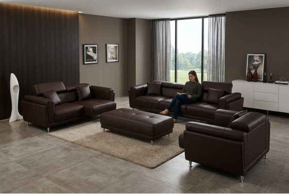 Design Couchen Sofas Polster 311 Sitzer Sofagarnitur Set Leder Sofa