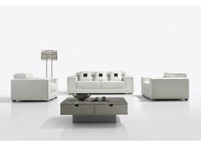 Garnitur Ledersofa Sofagarnitur 32 Sitzer Set Polstersofa Couch Designersofa Neu