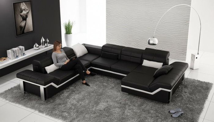 Ecke Couch Designer Sitz Möbel Couchen Moderne Sofa Eckgarnitur U Form Polster
