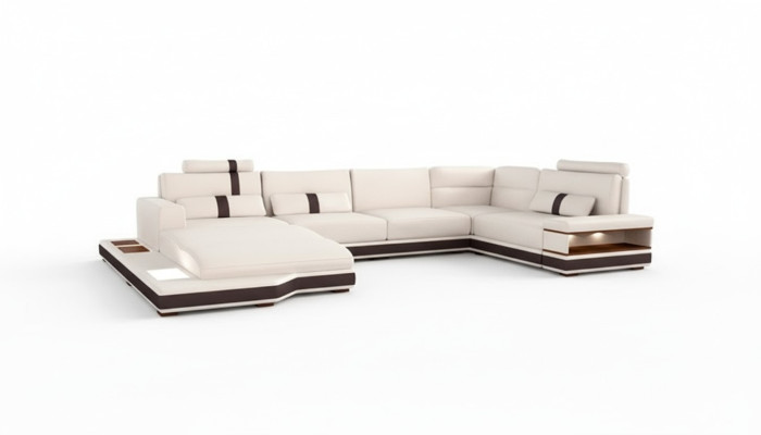 Moderne Sofa Eckgarnitur U Form Polster Ecke Couch Designer Sitz Möbel Couchen