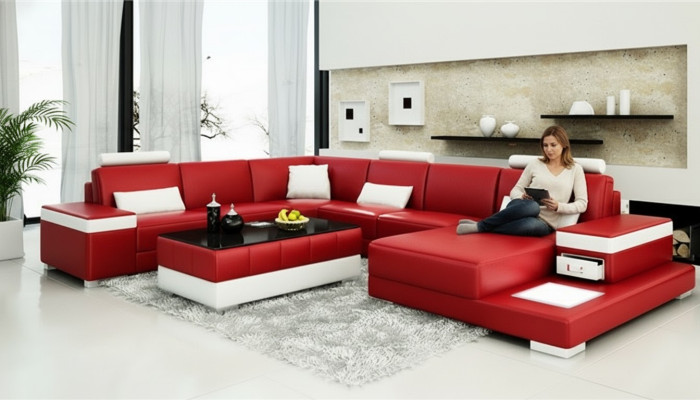 Designer Sofa Couch Ecksofa Luxus Polster Garnitur Wohnlandschaft U-Form Neu