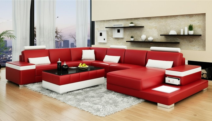 Designer Sofa Couch Ecksofa Luxus Polster Garnitur Wohnlandschaft U-Form Neu