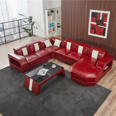 Sofa Sitz Eck Garnitur Polster Ecke Couch Design Couch Luxus Couchen Leder Neu