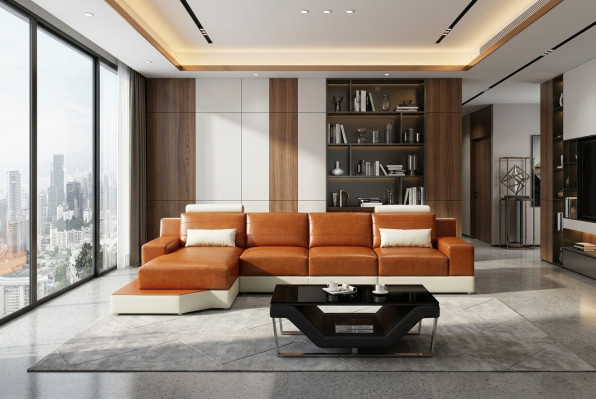 Garnitur L Form Couchen Sofa Wohnlandschaft Exclusive Wohnzimmer