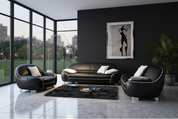 Sofagarnitur 3+2+1 Polster Designer Sofas Garnitur Couch Sofa Garnituren