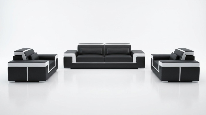Sofa 3+1+1 Sofagarnitur Sitzer Set Design Polster Couchen Couch Modern