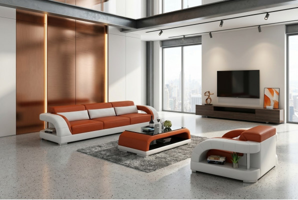 Sofagarnitur 3+2+1 Sitzer Sofa Sitz Couch Polster Garnitur Moderne Couchen