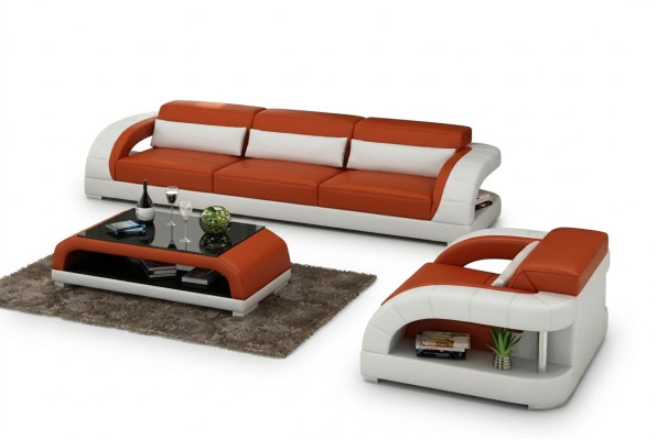 Sofa Sofagarnitur 3+1+1 Set Sitzer Design Polster Couchen Couch Modern