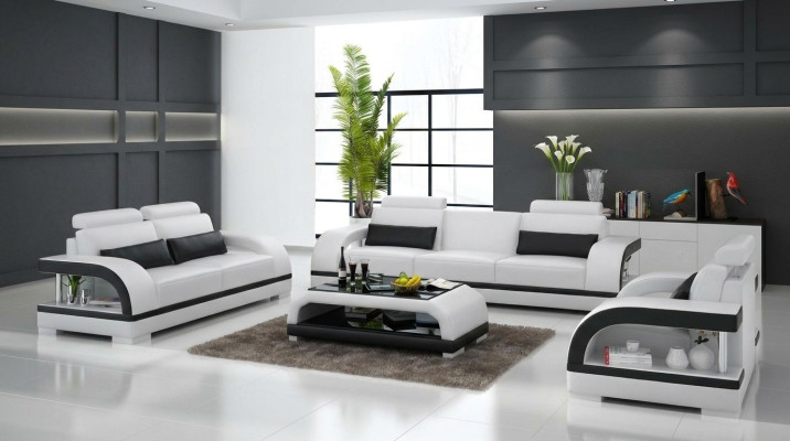 Sofagarnitur 3+2+1 Sitzer Sofa Sitz Couch Polster Moderne Garnitur Couchen