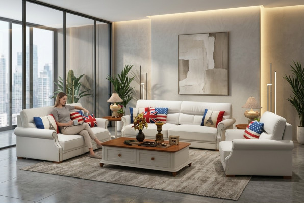 Sofagarnitur Modern 3+2+1 Sitzer Set Design Sofa Polster Couchen Couch