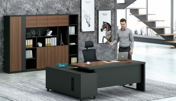 Eckschreibtisch Arbeits Schreib Büro Tisch Luxus Klasse Designer Möbel