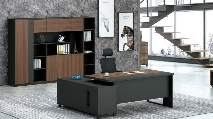Eckschreibtisch Arbeits Schreib Büro Tisch Luxus Klasse Designer Möbel