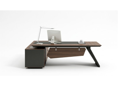 Home Office Schreibtisch Büro Einrichtung Tisch mit Schubladen Arbeitszimmer