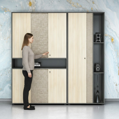 Regal Holz Möbel Einrichtung Ablage Büromöbel Schränke & Regale