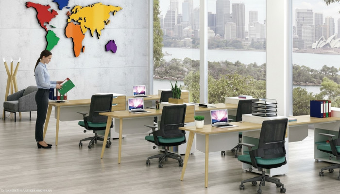Tisch Büro Möbel Einrichtung Tische Callcenter 1 Arbeitsplatz Schreibtisch