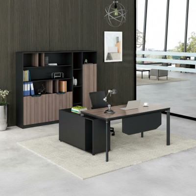 Büro Set Komplettbüro Eckschreibtisch Aktenschränke 2tlg. mit Kabelkanal