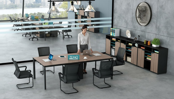 Konferenztisch Büro Chef Zimmer Möbel Design Schreibtische Praxis