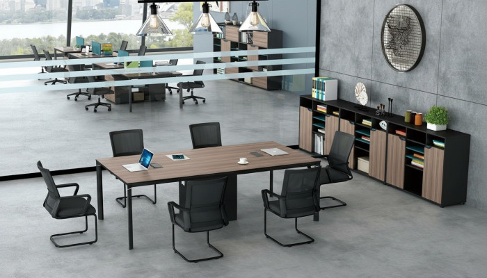 Konferenztisch Büro Chef Zimmer Möbel Design Schreibtische Praxis