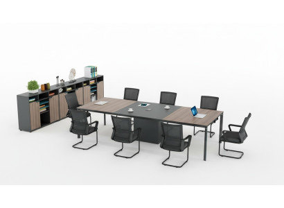 Konferenztisch Büro Kabelkanal Netzwerk Tische Besprechungstisch